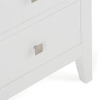 Acadian 18 Inch Wide Solid Wood Four Drawer Floor Storage Cabinet