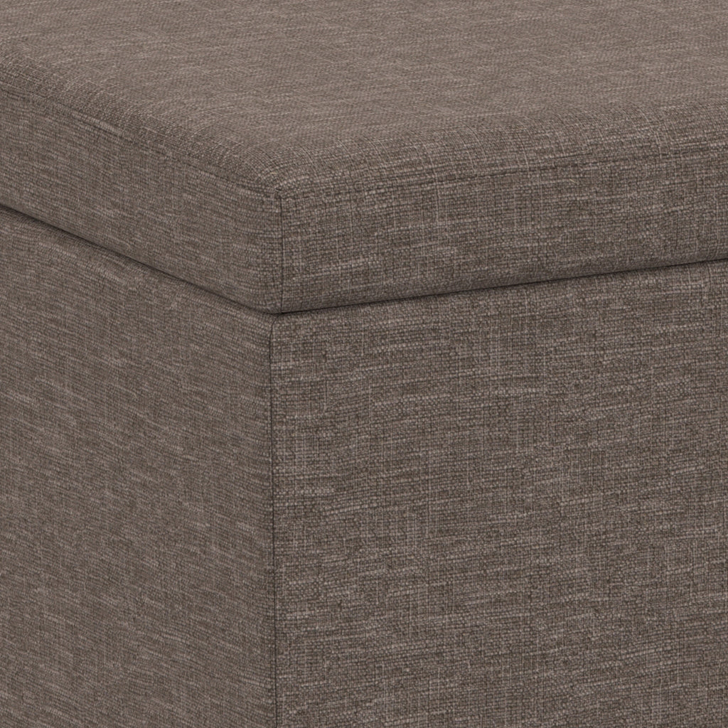 Avalon Extra Large Storage Ottoman Bench - Fawn