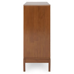 Harper 48 Inch Wide Solid Hardwood Mid-Century Modern Medium Storage Cabinet in Teak