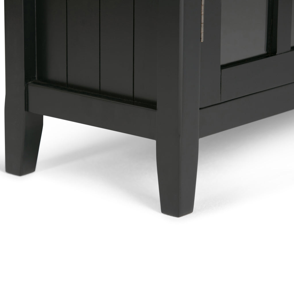 Acadian 39 Inch Wide Solid Wood Transitional Storage Cabinet