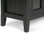 Acadian 39 Inch Wide Solid Wood Transitional Storage Cabinet