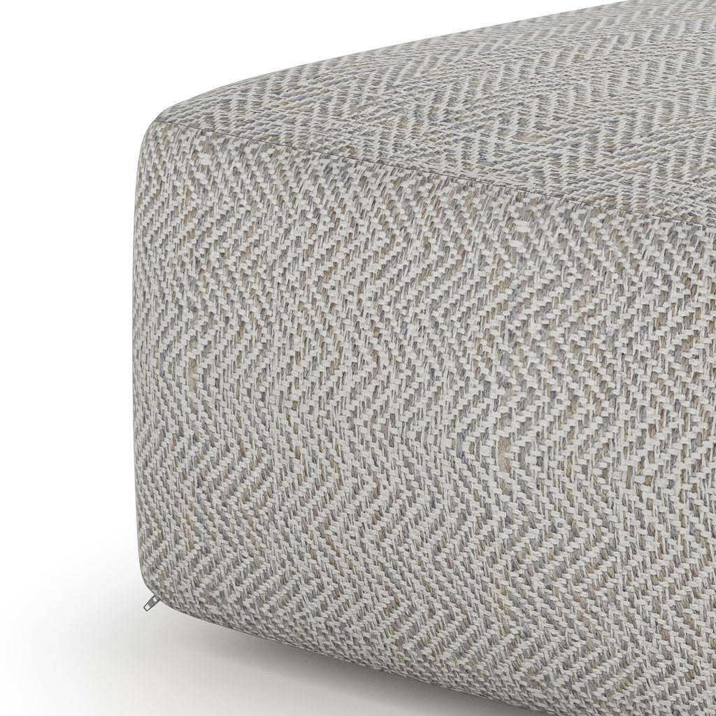 Nate Square Pouf - Patterned