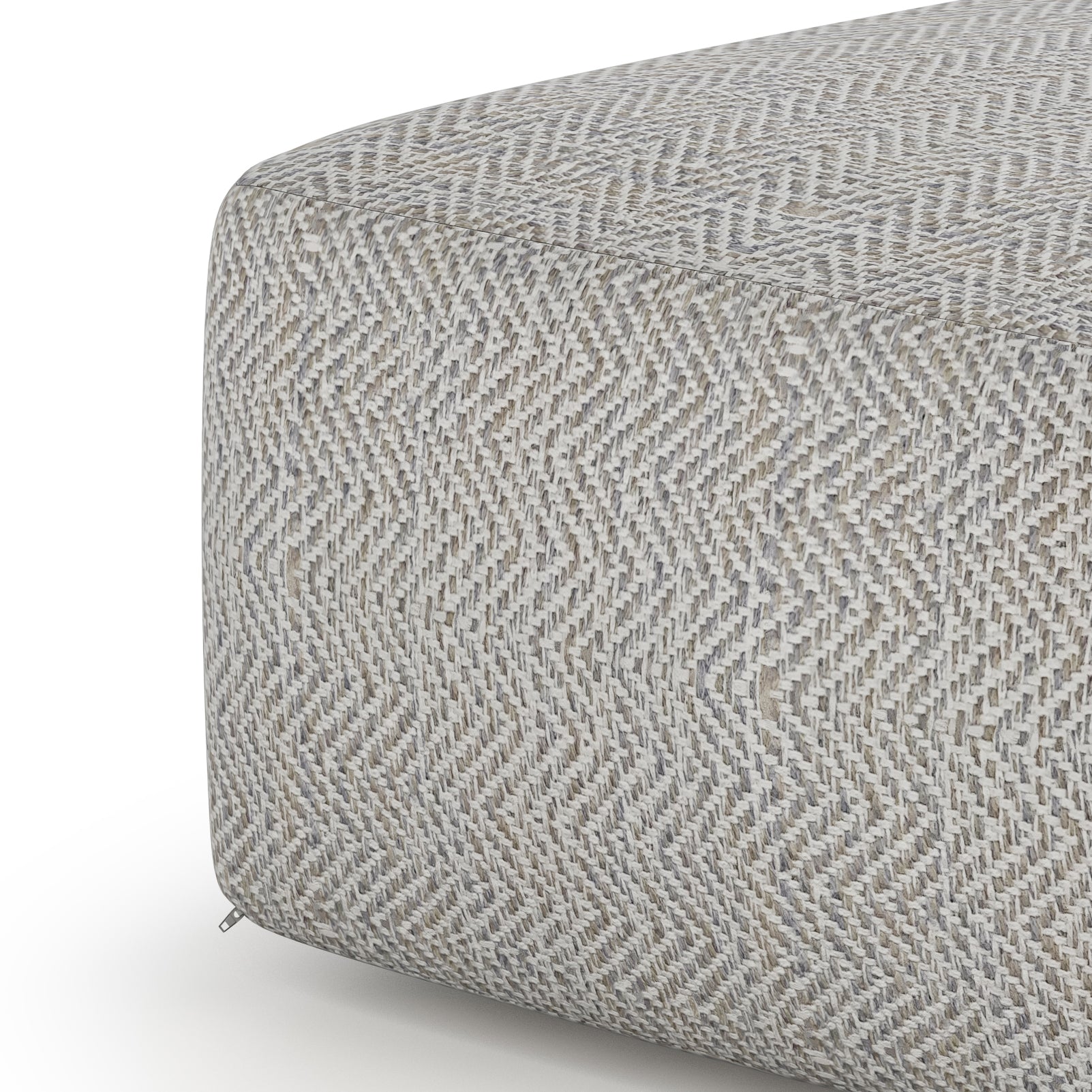 Nate Square Pouf - Patterned