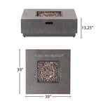 Square Iron Fire Pit - 50,000 BTU