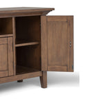 Redmond 72 Inch Wide Solid Wood TV Stand in Rustic
