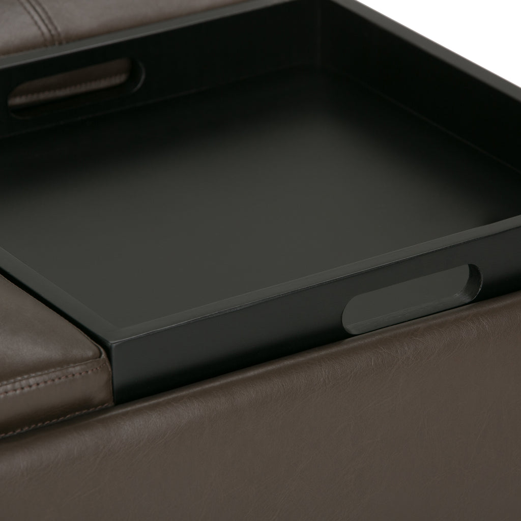 Avalon Square Coffee Table Storage Ottoman