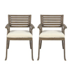 Helen Outdoor Acacia Wood Dining Chair