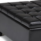 Harrison 36 Inch Wide Coffee Table Storage Ottoman