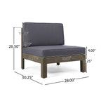 Oana 3-Piece Sofa Set, Dark