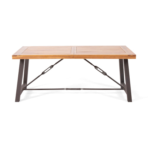 Outdoor 3-Pieces Acacia Wood Dining Set
