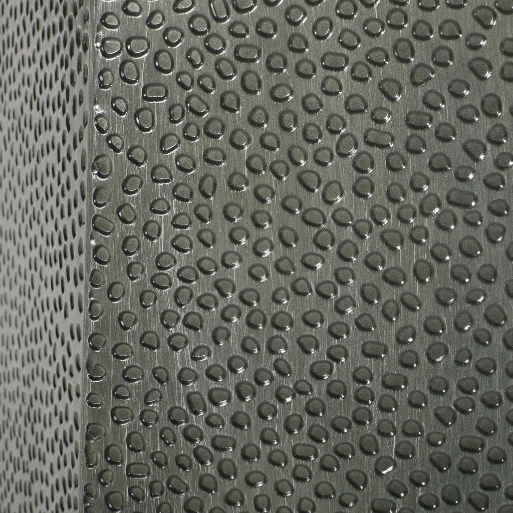 Metal Hammered End Table