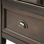 Burlington 42 Inch Wide Solid Wood Entryway Storage Bench with Drawers