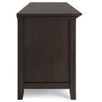 Amherst 72 Inch Wide Solid Wood TV Stand in Brunette