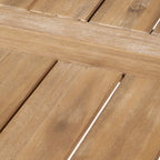 Bettina Dining Table with Slat Panel Design