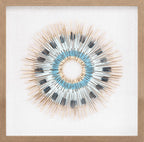 Yenice Natural Wood Geometric Wall Art Set Of Two - Clearance