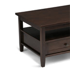 Warm Shaker Solid Wood Transitional Coffee Table