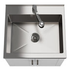 Kyle 24" Laundry Cabinet with Faucet and Stainless Steel Sink