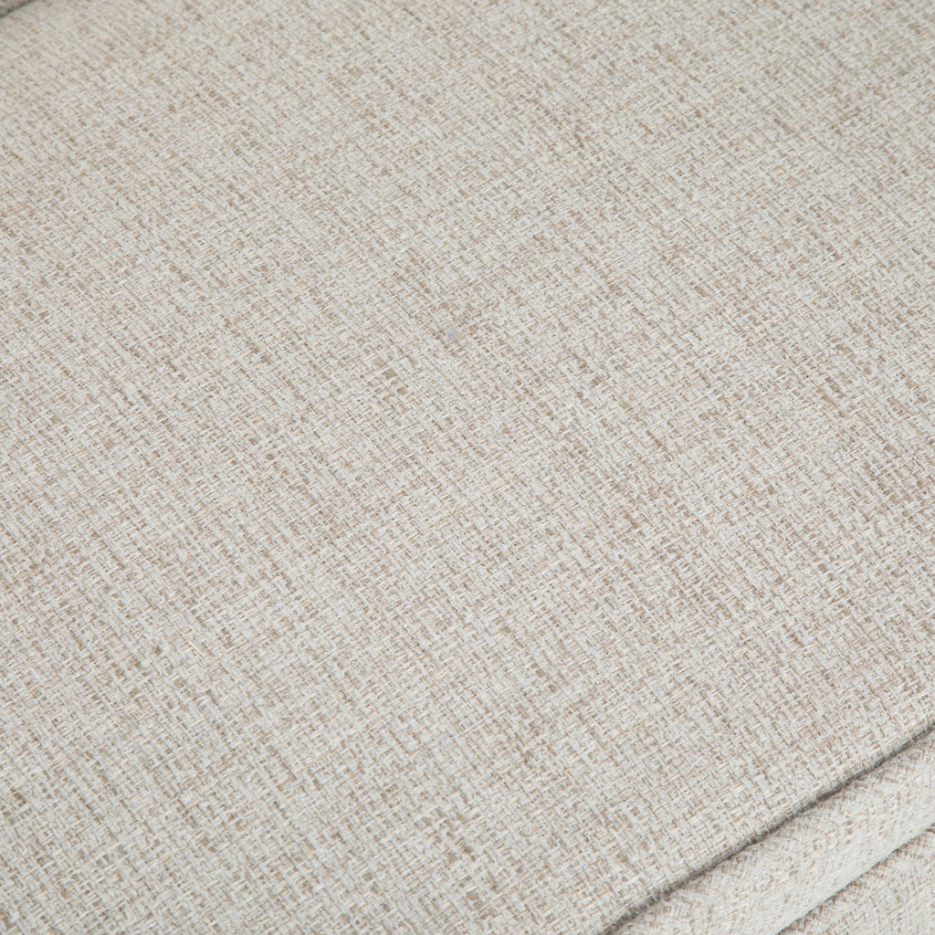 Parris 50 Inch Wide Upholstered Bench in Platinum Woven Fabric