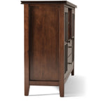 Artisan 53 Inch Wide Solid Wood Tall TV Stand in Russet