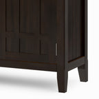 Bedford 54 Inch Wide Solid Wood Sideboard Buffet in Dark Tobacco