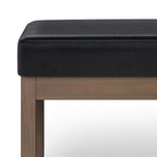 Milltown 44 Inch Wide Solid Wood Large Ottoman Bench