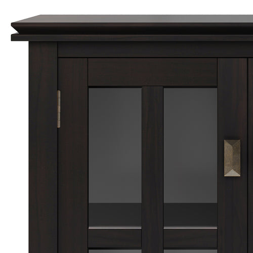 Artisan 30 Inch Wide Solid Wood Low Storage Cabinet in Hickory