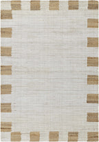 Yuval Dotted Bordered Jute Carpet - Clearance