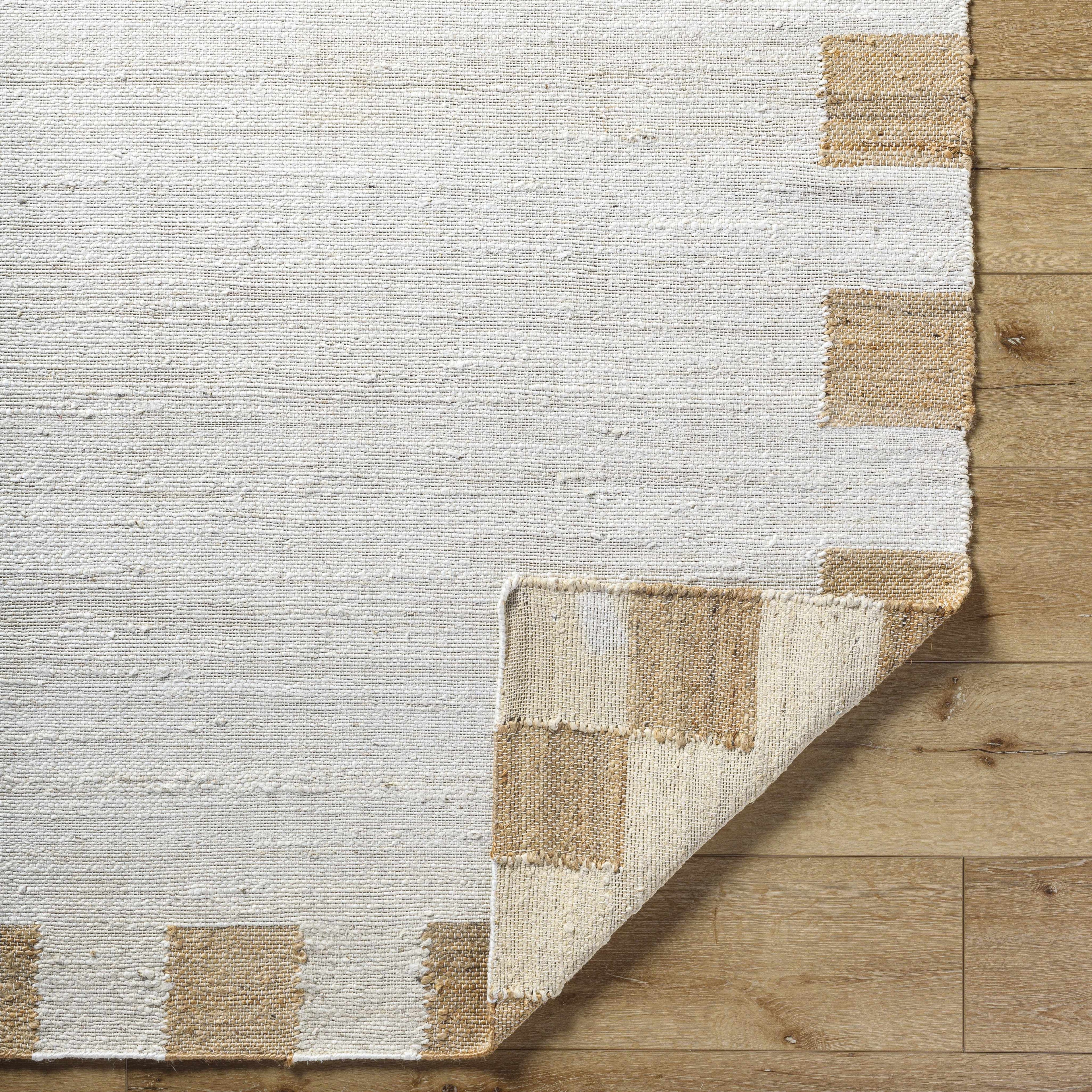 Yuval Dotted Bordered Jute Carpet - Clearance