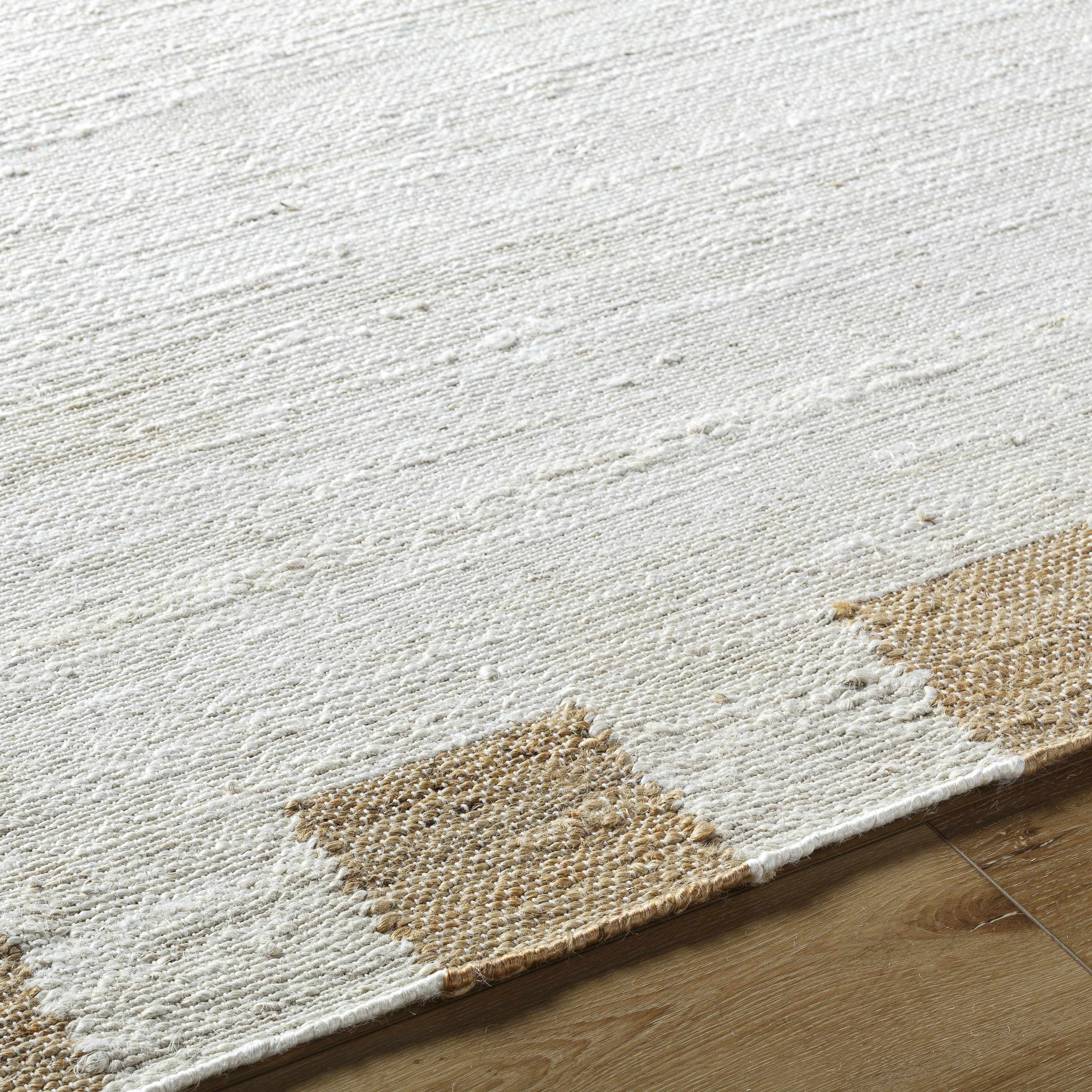 Yuval Dotted Bordered Jute Carpet - Clearance