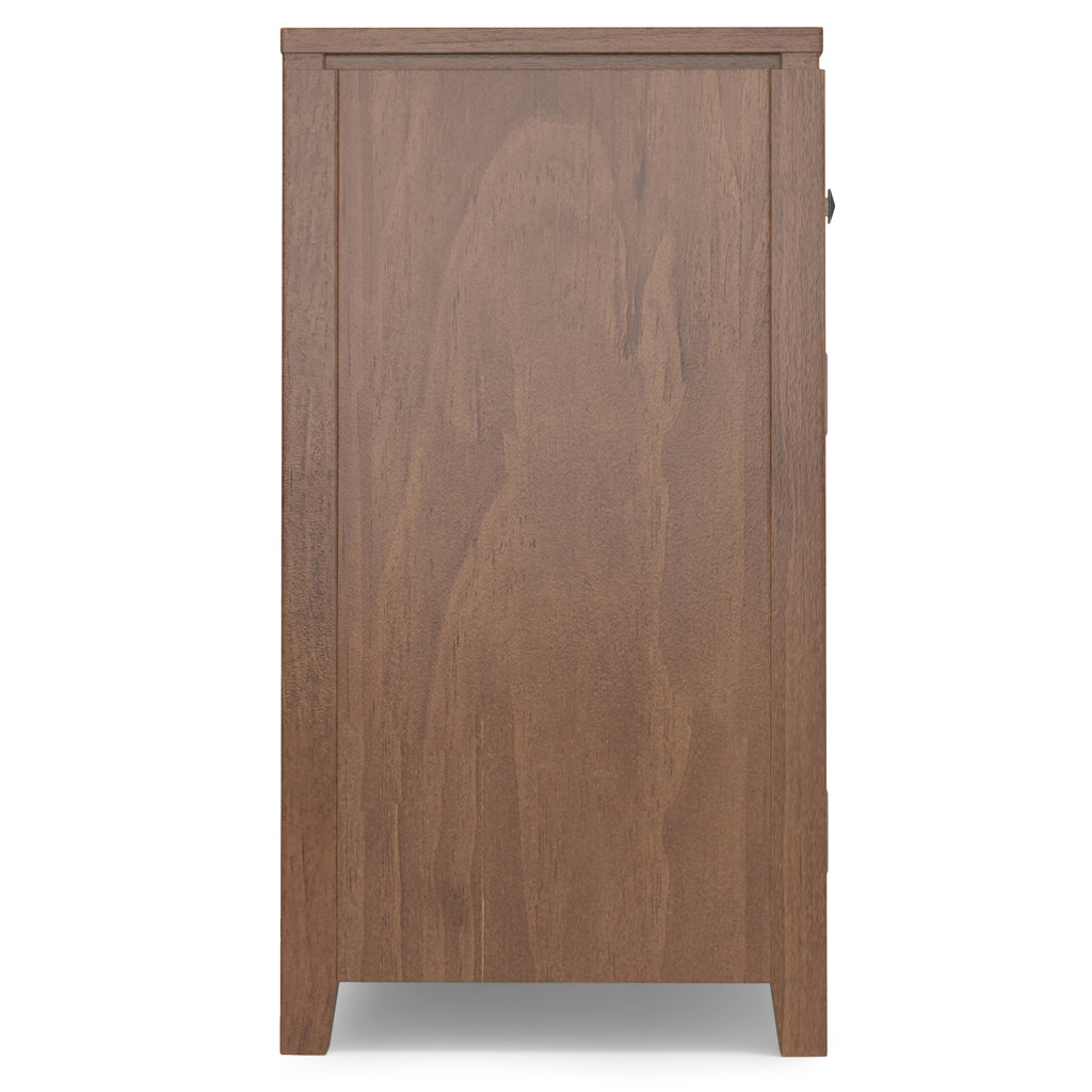Cosmopolitan 54" Wide Solid Wood Sideboard Buffet in Medium Saddle
