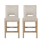 27 Inch Counter Stools, Set of 2, Fabric