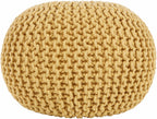 Yablanitsa Orange Knitted Pouf