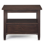 Warm Shaker Solid Wood Transitional Narrow Side Table