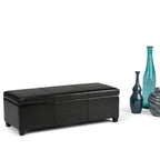 Avalon 48 Inch Wide Storage Ottoman Bench