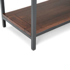 Skyler 54 Inch Wide Solid Mango Wood Console Sofa Table in Dark