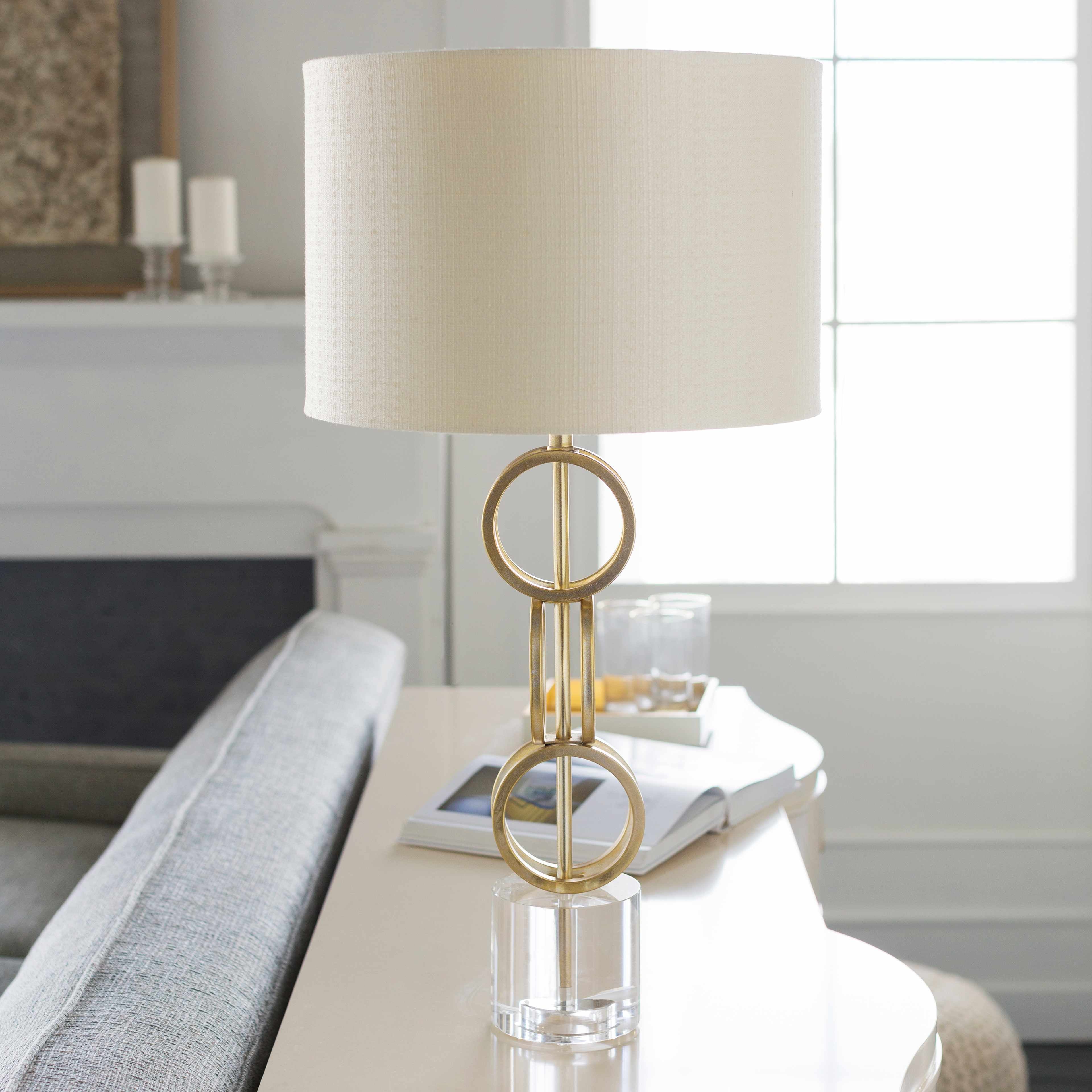 Zell Gold Crystal Table Lamp - Clearance