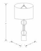 Zell Gold Crystal Table Lamp - Clearance