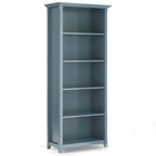 Amherst 30 Inch Solid Wood 5 Shelf Bookcase in French