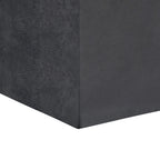 Rockwood 17 Inch Wide Cube Storage Ottoman with Tray in Distressed