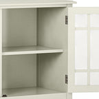 Connaught 46 Inch Wide Solid Wood Low Storage Cabinet in Antique