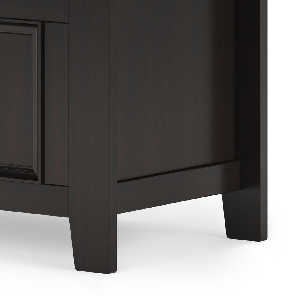 Amherst Solid Wood 36" Wide Transitional Entryway Storage Bench