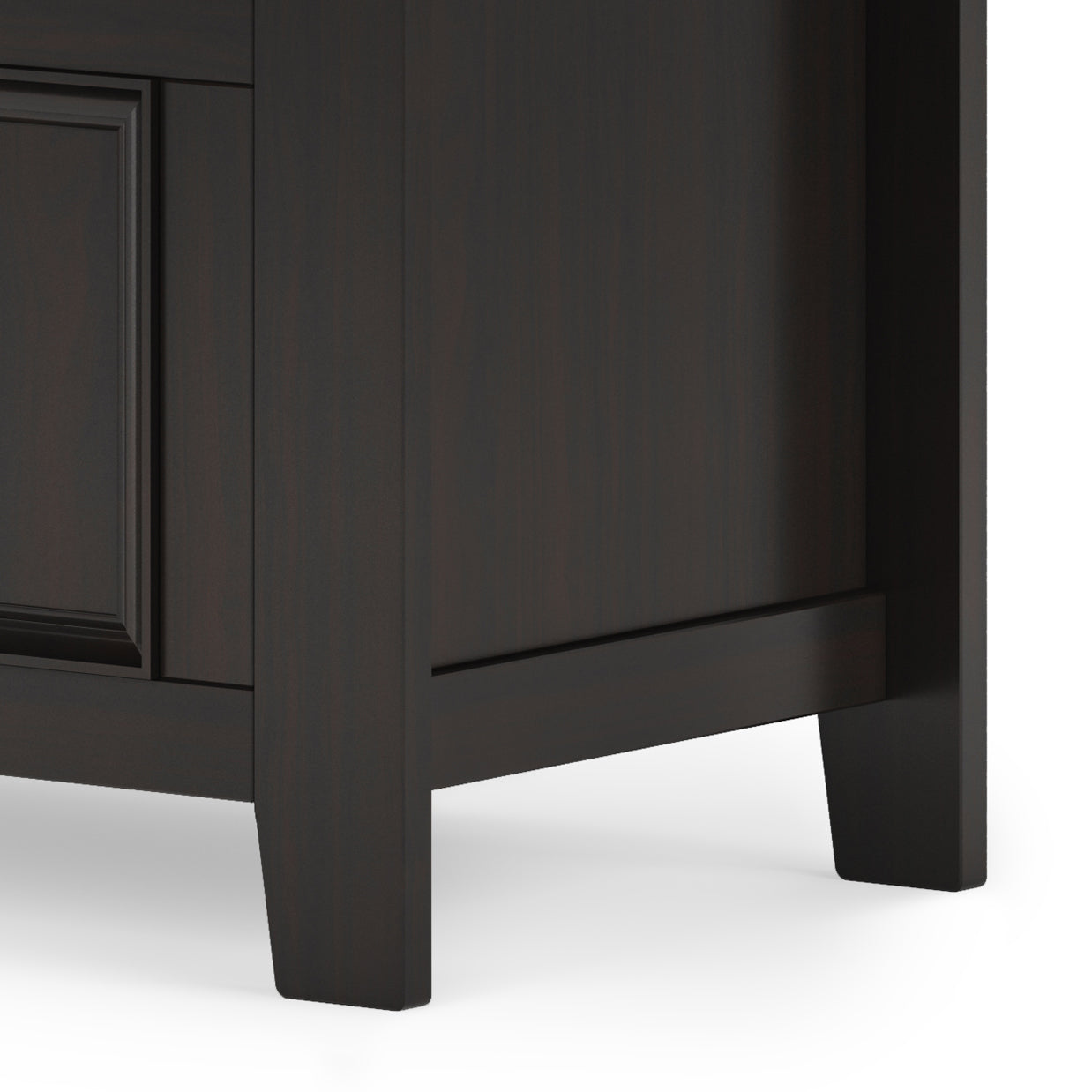 Amherst Solid Wood 36" Wide Transitional Entryway Storage Bench