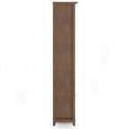 Amherst 30 Inch Solid Wood 5 Shelf Bookcase in Rustic