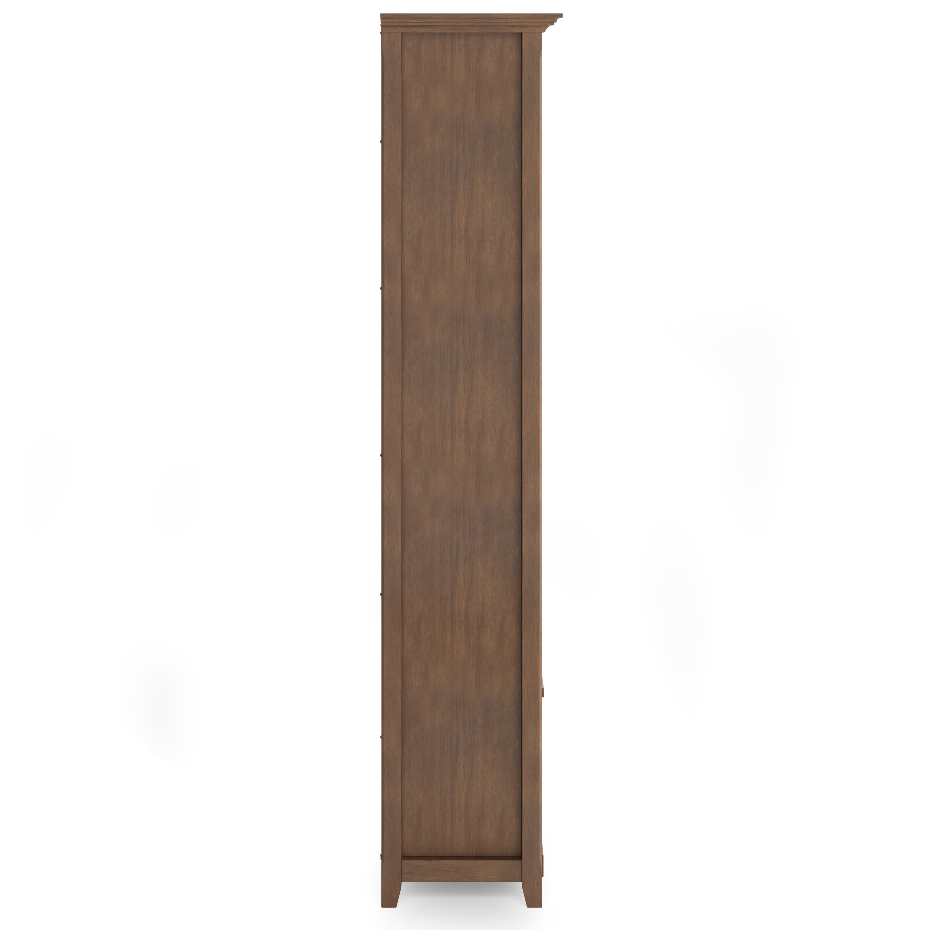 Amherst 30 Inch Solid Wood 5 Shelf Bookcase in Rustic