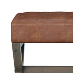 Salinger Large Ottoman Bench - Distressed Saddle
