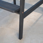 Outdoor Acacia Wood Adirondack Barstools, Set of 2
