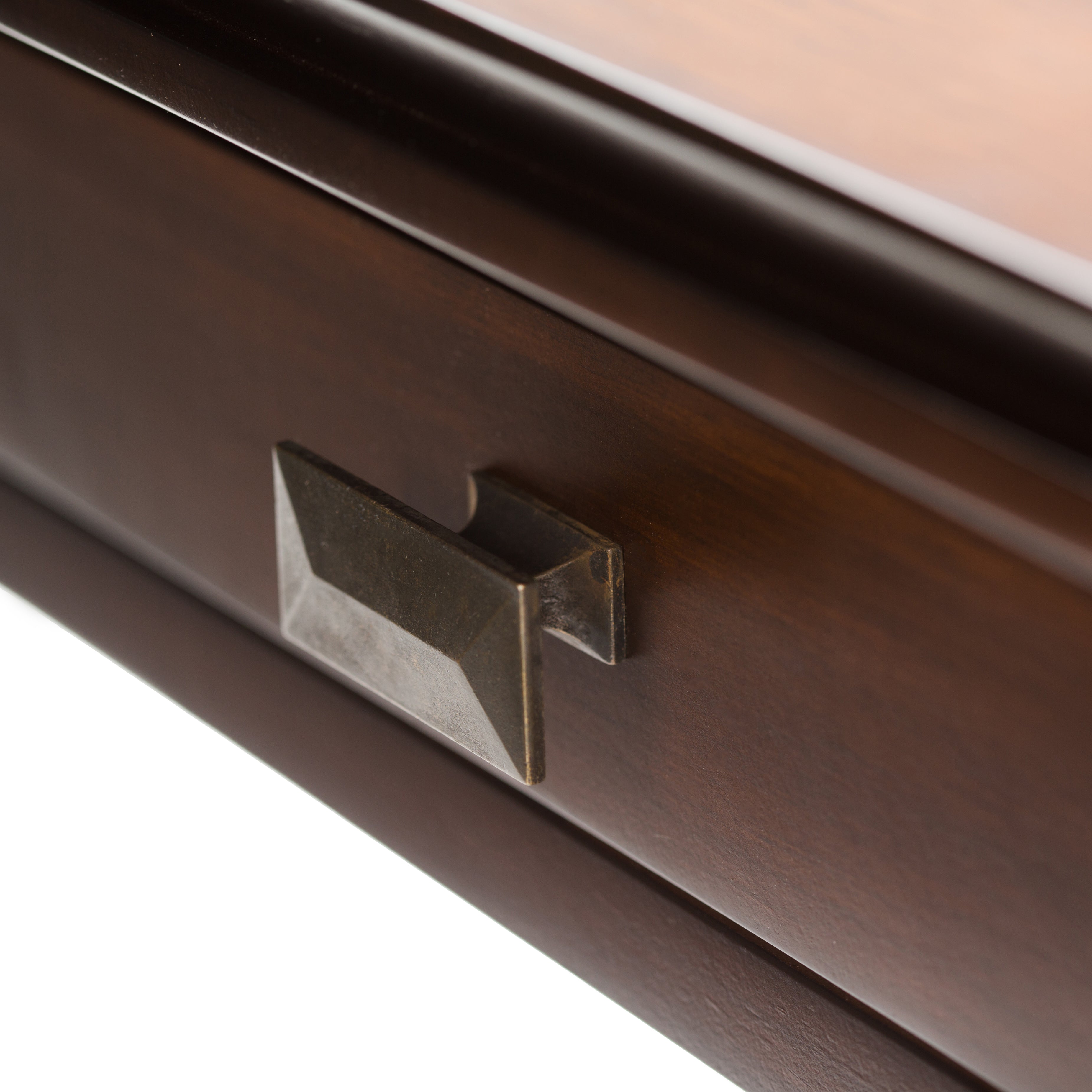 Artisan 46 Inch Wide Solid Wood Coffee Table in Russet