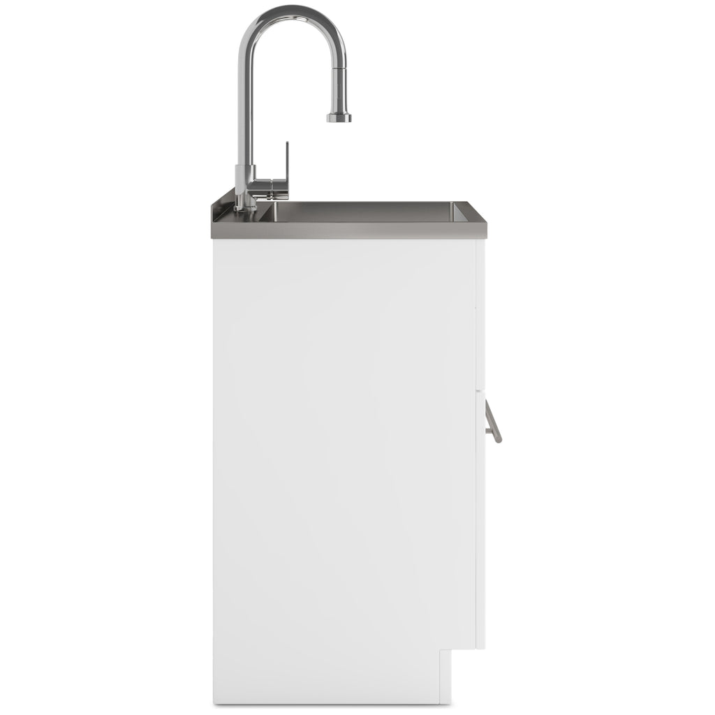 Metro 24" Laundry Cabinet with Faucet and Stainless Steel Sink
