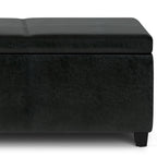 Avalon 54 Inch Wide Extra Large Storage Ottoman Bench