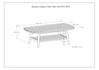 Bayshore Outdoor Coffee Table - Light Teak